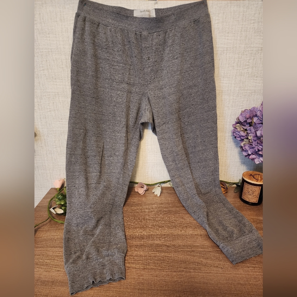 Grey jogger sweatpants